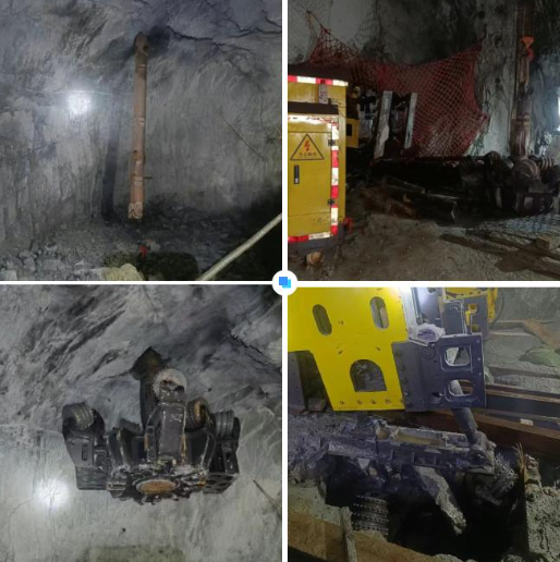 矿山天井施工实拍